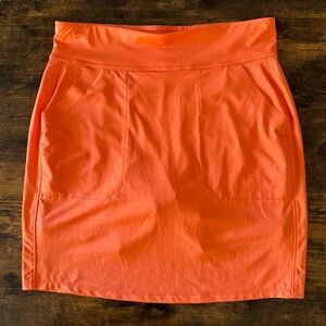 Belyn Key Orange Active Sportwear Golf Sporty Skort Tennis Size XS